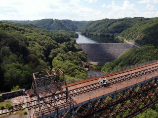 © Vélorail du viaduc des Fades - M. Faivre