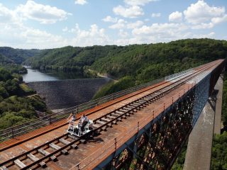 © Vélorail du viaduc des Fades - M. Faivre