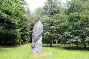 © Menhir du bois des Brosses Menat - OT Combrailles